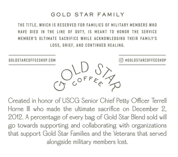 Gold Star Blend Whole Bean Coffee 10 oz